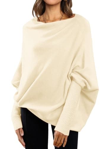 Women's Oversized Batwing Sweaters for Fall Fashion outfit