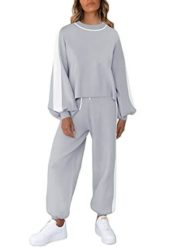 Women's 2-Piece Casual Knit Sweatsuit Loungewear Set