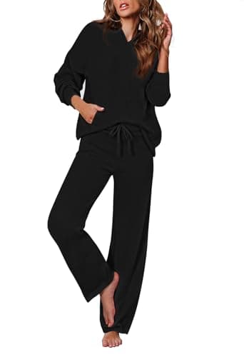 Viottiset Women's 2-Piece Hoodie and Wide Leg Pants Lounge Set