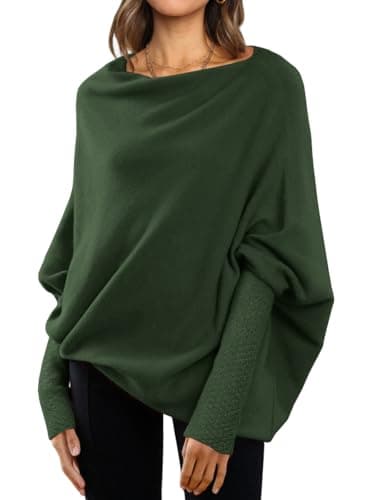Women's Oversized Batwing Sweaters for Fall Fashion outfit