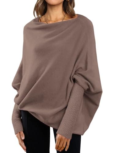 Women's Oversized Batwing Sweaters for Fall Fashion outfit