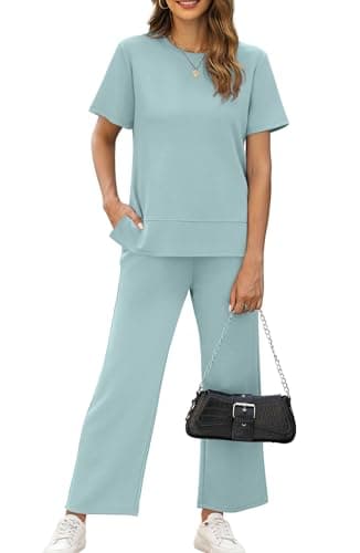 XIEERDUO Women's Comfortable 2-Piece Travel Outfit for Vacation and Airport Lounges S-3XL