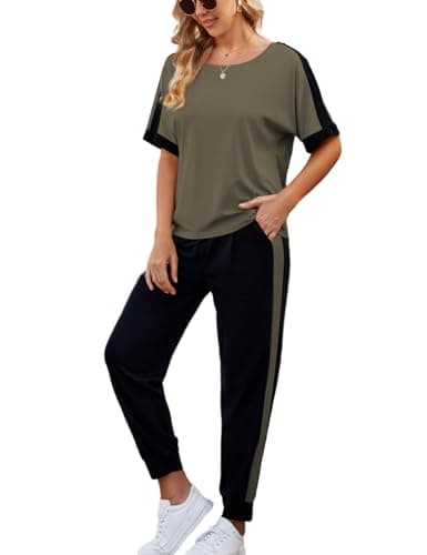 VIMPUNEC Woman Summer Casual Lounge Sets Soft Sweatsuits Trendy