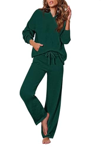 Viottiset Women's 2-Piece Hoodie and Wide Leg Pants Lounge Set