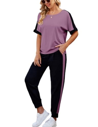 VIMPUNEC Woman Summer Casual Lounge Sets Soft Sweatsuits Trendy