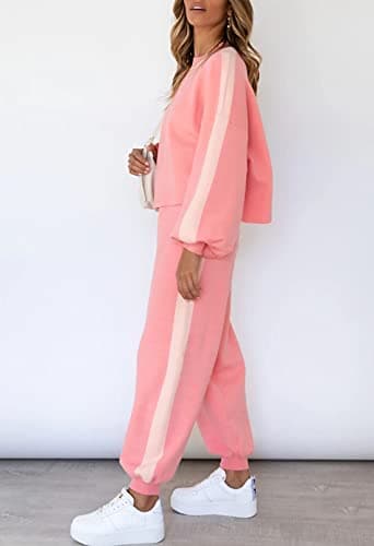 Women's 2-Piece Casual Knit Sweatsuit Loungewear Set