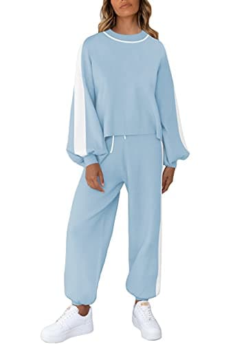 Women's 2-Piece Casual Knit Sweatsuit Loungewear Set