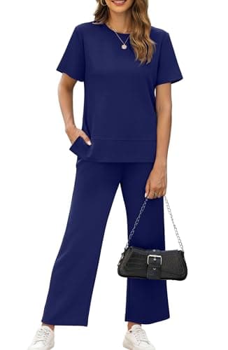 XIEERDUO Women's Comfortable 2-Piece Travel Outfit for Vacation and Airport Lounges S-3XL