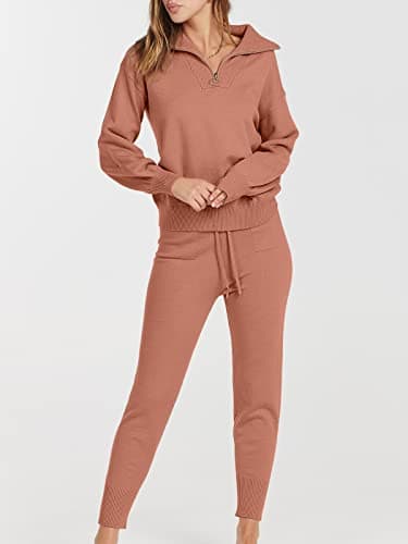 ANRABESS Women's 2 Piece Fall Outfits Sweater Sets