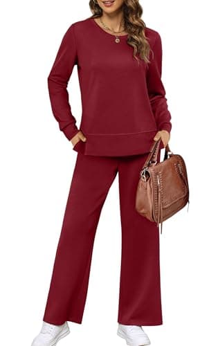 XIEERDUO Women's Wide Leg Tracksuit - Casual Fall Outfits S-3XL
