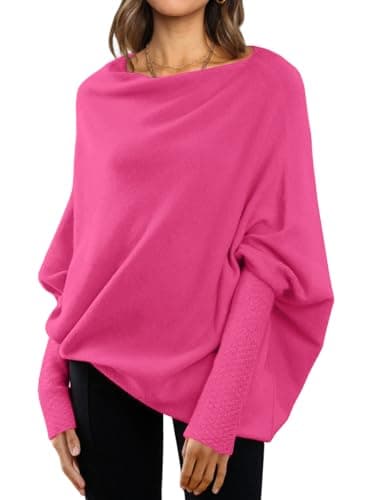 Women's Oversized Batwing Sweaters for Fall Fashion outfit