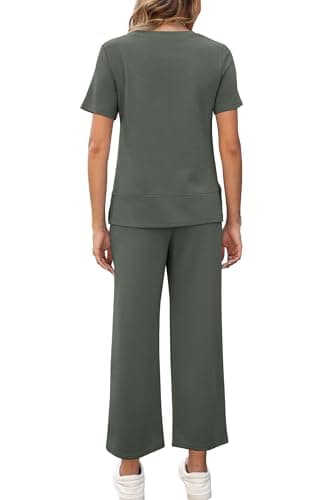 XIEERDUO Women's Comfortable 2-Piece Travel Outfit for Vacation and Airport Lounges S-3XL