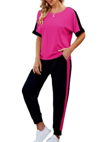 VIMPUNEC Woman Summer Casual Lounge Sets Soft Sweatsuits Trendy