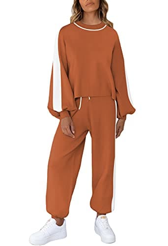 Women's 2-Piece Casual Knit Sweatsuit Loungewear Set