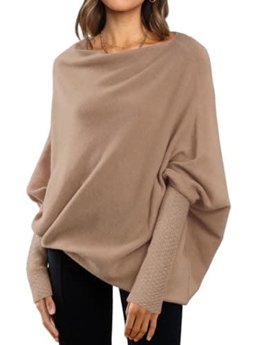 Women's Oversized Batwing Sweaters for Fall Fashion outfit