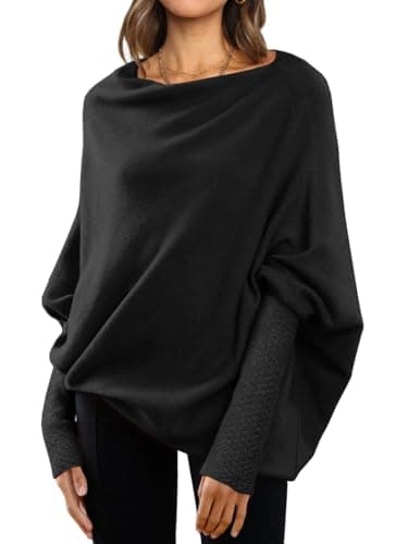 Women's Oversized Batwing Sweaters for Fall Fashion outfit