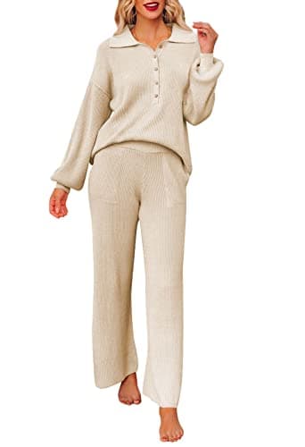 Viottiset Women's 2-Piece Knit Sweater Lounge Set