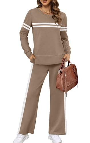 XIEERDUO Women's Wide Leg Tracksuit - Casual Fall Outfits S-3XL
