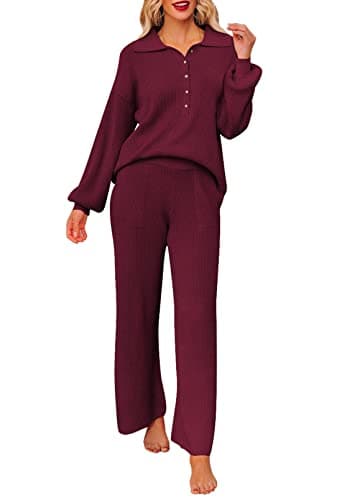 Viottiset Women's 2-Piece Knit Sweater Lounge Set