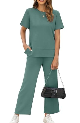XIEERDUO Women's Comfortable 2-Piece Travel Outfit for Vacation and Airport Lounges S-3XL