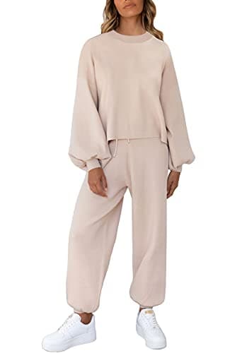 Casual 2 Piece Knit Lounge Set for Women
