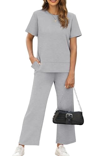 XIEERDUO Women's Comfortable 2-Piece Travel Outfit for Vacation and Airport Lounges S-3XL