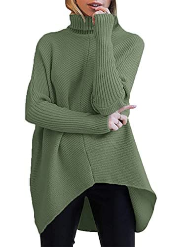 Oversized Turtleneck Batwing Sweater for Women - 2024 Fall Fashion