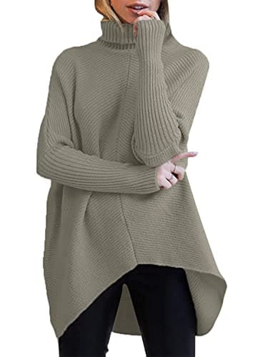 Oversized Turtleneck Batwing Sweater for Women - 2024 Fall Fashion