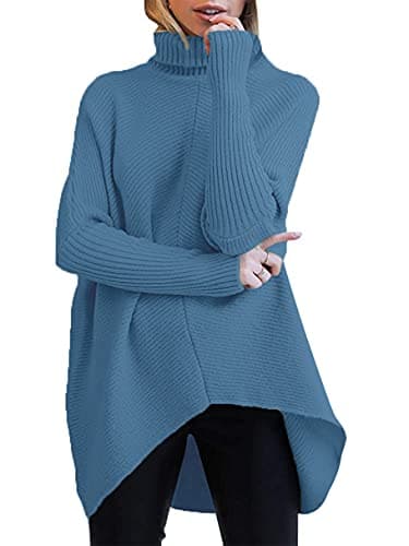 Oversized Turtleneck Batwing Sweater for Women - 2024 Fall Fashion