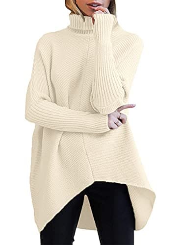 Oversized Turtleneck Batwing Sweater for Women - 2024 Fall Fashion