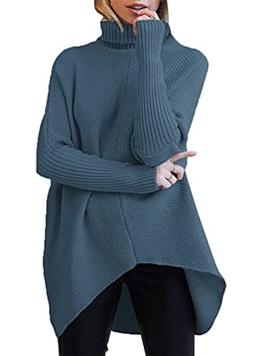 Oversized Turtleneck Batwing Sweater for Women - 2024 Fall Fashion
