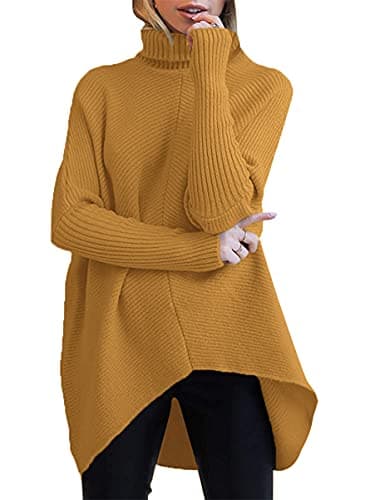 Oversized Turtleneck Batwing Sweater for Women - 2024 Fall Fashion