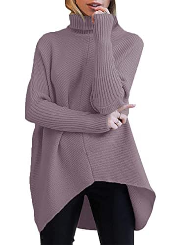 Oversized Turtleneck Batwing Sweater for Women - 2024 Fall Fashion