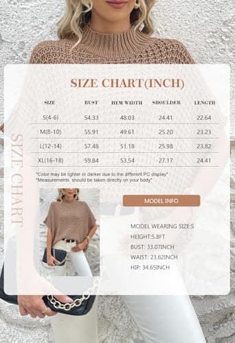 Women's Pink Mock Neck Batwing Sweater for a Relaxed Fit