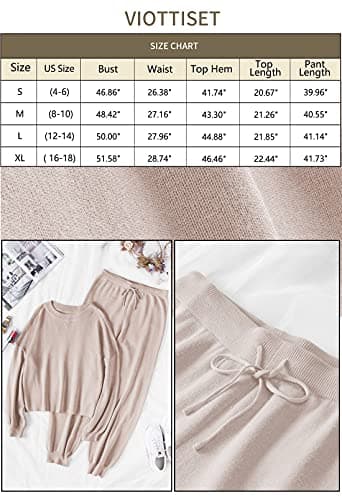 Viottiset Women's Casual 2-Piece Sweatsuit Set
