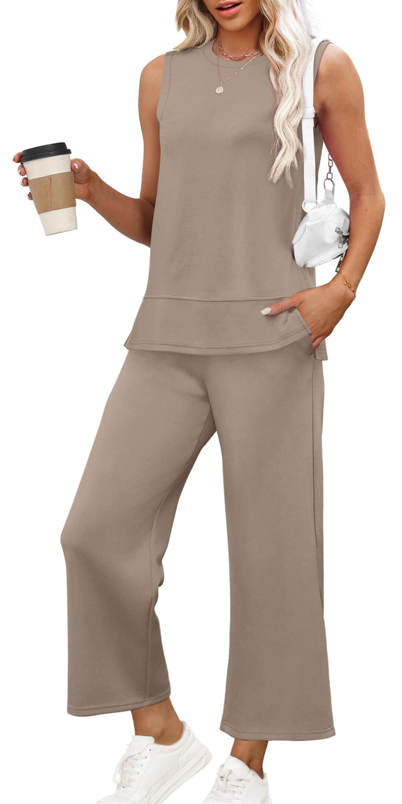 XIEERDUO Women's Summer Travel Loungewear 2-Piece Tracksuit S-3XL